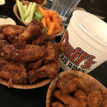 Duff's Famous Wings - 50 wings: spicy bbq, medium and hot! - American Near Me - Amherst, New York Duff's Famous Wings - 50 wings: spicy bbq, medium and hot! - American Near Me - Amherst, New York