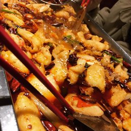 Flounder fish tray. Tang special sauce. Mild.