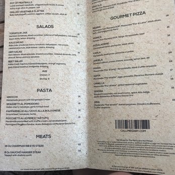 Call Me Gaby - Menu - Italian Near Me - Miami Beach, Florida