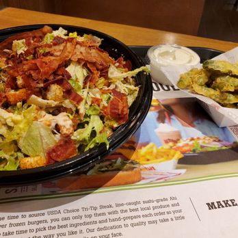 Habit Burger & Grill - Caesar salad with bacon, tempura green beans - Salad Near Me - Santa Clara, California Habit Burger & Grill - Caesar salad with bacon, tempura green beans - Salad Near Me - Santa Clara, California