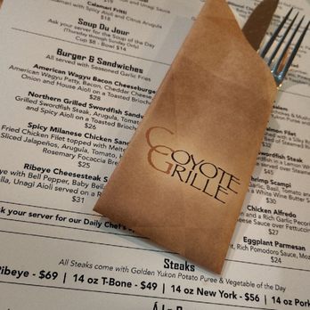 Coyote Grille - The only Menu - American Near Me - Lemoore, California