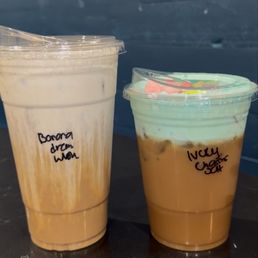Banana Dream and Lucky Charm Latte (for St. Patrick's day) Banana Dream and Lucky Charm Latte (for St. Patrick's day)