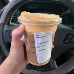 Pumpkin spice cold foam-cold brew!