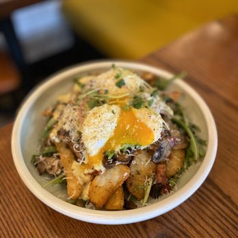 Namo Café Bistro - Edmonton Trail - Truffle bacon mushroom & egg bowl - Breakfast & Brunch Near Me - Calgary, Alberta