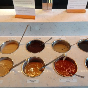 Hot Pot Hero - Another shot of my favorite condiments. Sesame sauce, hoisin sauce, stinky tofu sauce, hot sauce, and more... - Hot Pot Near Me - Gaithersburg, Maryland