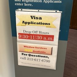 Consulate General of Japan in Los Angeles - You literally drop it off.