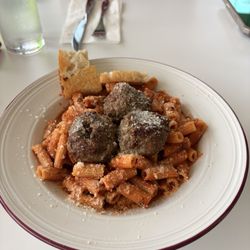 Meatball pasta handmade pasta