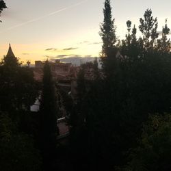 Le Calendal - View from hotel room at sunrise (2nd floor)