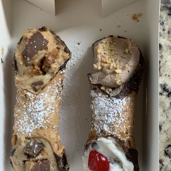 The Sicilian Butcher - Cannoli - Reese's filling (L) and Nutella and traditional filling (r) - Italian Near Me - Fort Worth, Texas