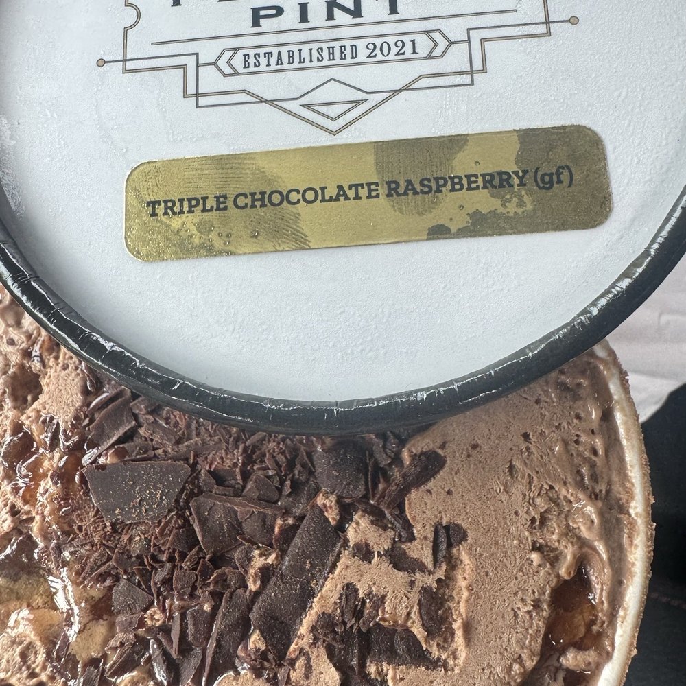 Perfect Pint - Triple Chocolate Raspberry Frozen Custard - Ice Cream & Frozen Yogurt Near Me - Orange, California