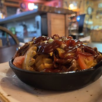 The Warehouse - Waffle fries with brisket and BBQ - American Near Me - Dresden, Ohio