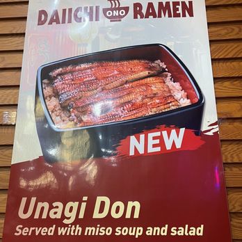 Daiichi Ramen - new item...unagi bowl - Ramen Near Me - Honolulu, Hawaii