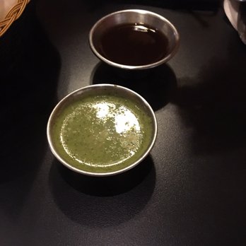 The Curry Club - Spicy green sauce and sweet sauce. - Indian Near Me - Raleigh, North Carolina