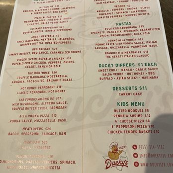 Ducky's Pizza & Tavern - Menu - Pizza Near Me - Houston, Texas Ducky's Pizza & Tavern - Menu - Pizza Near Me - Houston, Texas
