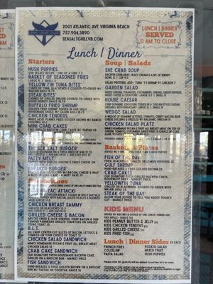 Menu photo 1 Sea Salt Grill Virginia Beach, VA Menu photo 1 Sea Salt Grill Virginia Beach, VA