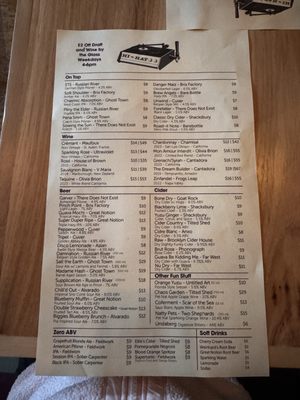 Menu photo 4 Hi Hat San Francisco, CA