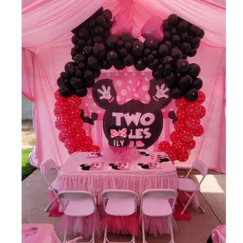 Event With Us 247 - Minnie Mouse theme Bday party with custom tablescape, Minnie Mouse balloon backdrop - Party & Event Planning Near Me - Riverside, California Event With Us 247 - Minnie Mouse theme Bday party with custom tablescape, Minnie Mouse balloon backdrop - Party & Event Planning Near Me - Riverside, California
