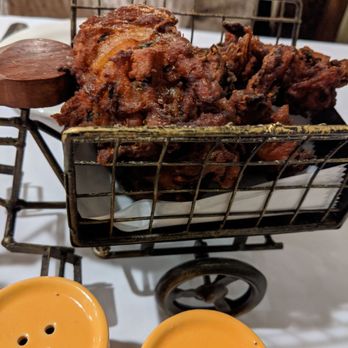Mumbai Dreams - Pakodas were delicious- lightly fried complemented by sweet and savory chutney - Indian Near Me - Nyack, New York Mumbai Dreams - Pakodas were delicious- lightly fried complemented by sweet and savory chutney - Indian Near Me - Nyack, New York