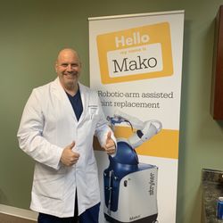 Emerald Coast Orthopedic - Dr Dietrich and this cool new Mako robot.