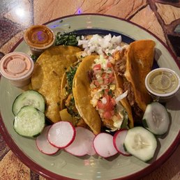Shrimp, Chicken, Al Pastor, Birria