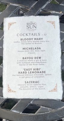 Menu photo 2 The Rising Sun Los Angeles, CA
