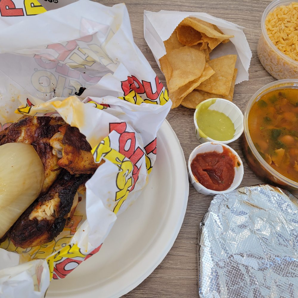 Pollo Regio - half chicken with rice, beans and flour tortillas. - Salad Near Me - Austin, Texas Pollo Regio - half chicken with rice, beans and flour tortillas. - Salad Near Me - Austin, Texas