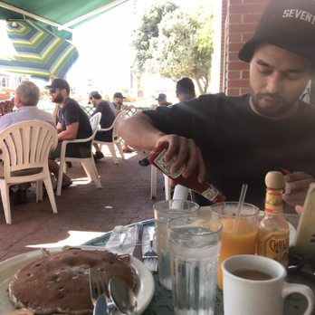 Martha's - W/a side of blue berry pancakes. Both yummy - American Near Me - Hermosa Beach, California