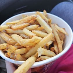 Thrasher's French Fries - Grabbing some French fries!