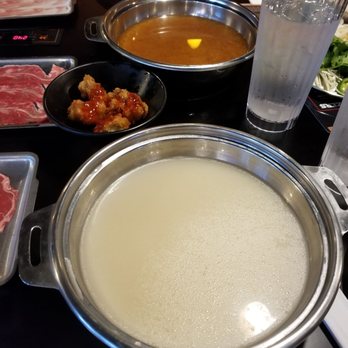 Shabuya - Tonkatsu broth and spicy miso broth just coming out. - Soup Near Me - Milpitas, California