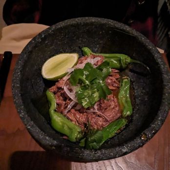 Palo Santo - Birria entree. Was surprisingly large--lots of meat - New Mexican Cuisine Near Me - Atlanta, Georgia
