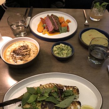 Electric Lemon - Black bass with tortilla entree & Long Island crescent duck - New American Near Me - New York, New York Electric Lemon - Black bass with tortilla entree & Long Island crescent duck - New American Near Me - New York, New York