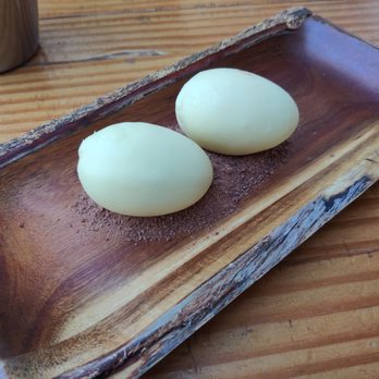 Abaceria del Postigo - Special dessert of fake eggs - Tapas Bars Near Me - Seville, SE Abaceria del Postigo - Special dessert of fake eggs - Tapas Bars Near Me - Seville, SE