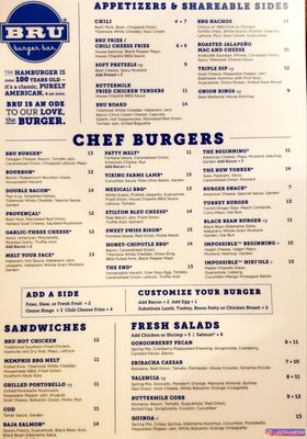 Menu photo 2 BRU Burger Bar - Lafayette Lafayette, IN