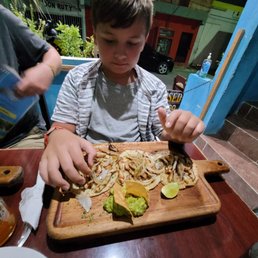 Pictured are grilled chicken tacos. Very good! Pictured are grilled chicken tacos. Very good!