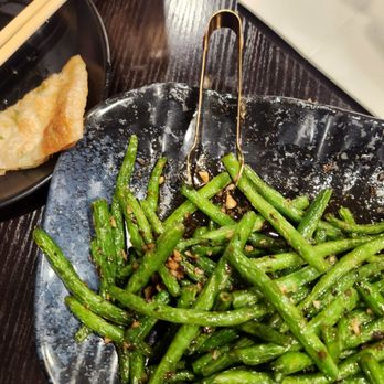 Mr Noodle and Ms Dumpling - Fried green beans-- absolutely 100/10 - Asian Fusion Near Me - Syracuse, New York