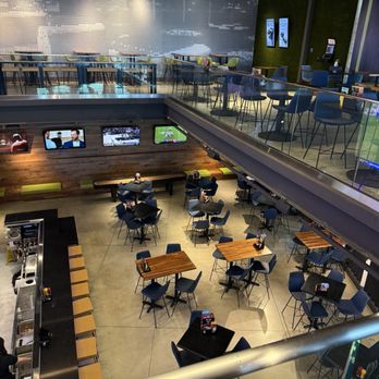 Topgolf - Overlook of 2nd floor bar - Golf Near Me - Pompano Beach, Florida