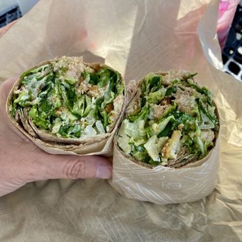 Simply Salad - Salmon Ceasar wrap - Salad Near Me - Long Beach, California