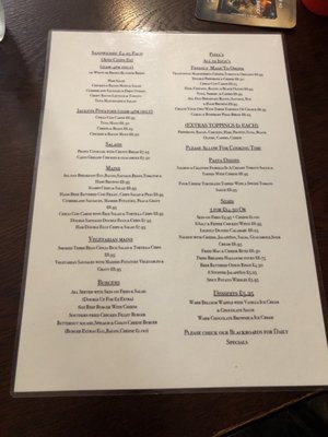 Menu photo 1 The Old Kings Head London, XGL Menu photo 1 The Old Kings Head London, XGL