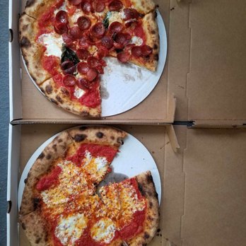 Local Harvest Pizza - Margarita and Pepperoni pizzas from Local Harvest Pizza. - Food Trucks Near Me