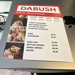The menu! The menu!