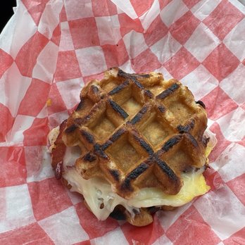 M88 Morning Grind - Bacon egg and cheese waffle sandwich - Coffee & Tea Near Me - Bellaire, Michigan M88 Morning Grind - Bacon egg and cheese waffle sandwich - Coffee & Tea Near Me - Bellaire, Michigan