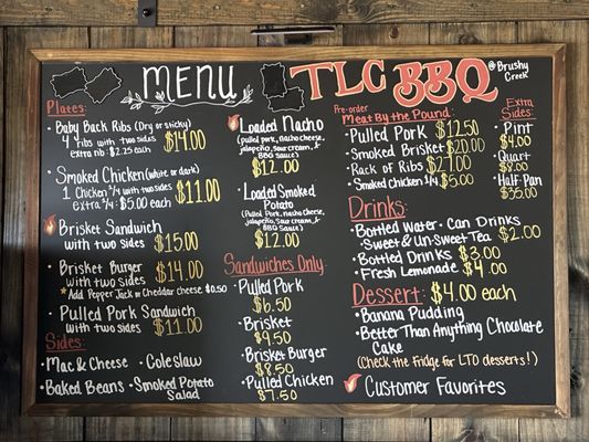 Menu photo 1 TLC BBQ Lucedale, MS