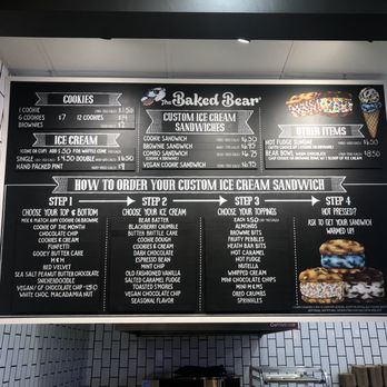 The Baked Bear - Menu - Ice Cream & Frozen Yogurt Near Me - Sunrise, Florida The Baked Bear - Menu - Ice Cream & Frozen Yogurt Near Me - Sunrise, Florida