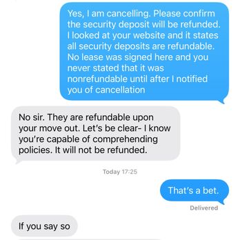 A Level Up Realty - A follow up text with her threatening to sue me for slander. - Property Management Near Me - Tucson, Arizona A Level Up Realty - A follow up text with her threatening to sue me for slander. - Property Management Near Me - Tucson, Arizona