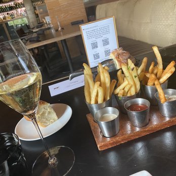Bourbon Steak - Louis Roederer, Brut Premier, Champagne, France NV Trio of Duck Fat Fries - Steakhouses Near Me - Washington, DC, District of Columbia