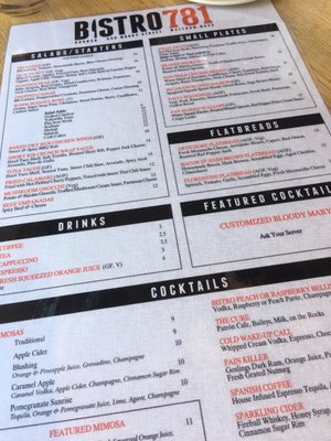 Menu photo 6 Bistro781 Waltham, MA