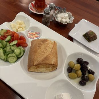 Istanbul Cafe & Bakery - Basic breakfast plate, Turkish tea, chocolate baklava - Turkish Near Me - Denver, Colorado Istanbul Cafe & Bakery - Basic breakfast plate, Turkish tea, chocolate baklava - Turkish Near Me - Denver, Colorado