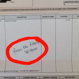 Billing patients a year later. Ask for proof!