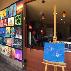 Music World 28 Instrument & Lesson Store - Host your next party here! You will go home proud of a work painted by YOU ;)