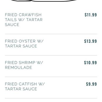 Gumbo To Geaux - Their online menu with what it says the meals come with - Cajun/Creole Near Me - Bossier City, Louisiana